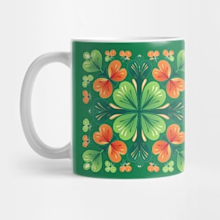 Clover shamrock in St Patricks day Mug